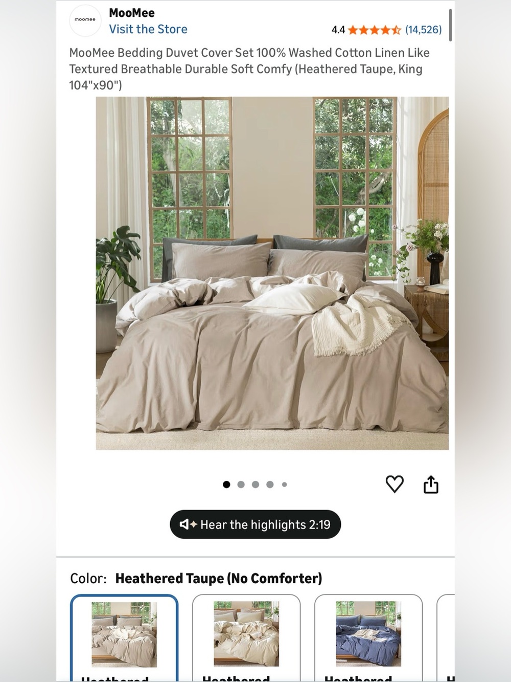 King Duvet Cover with Pillowcases